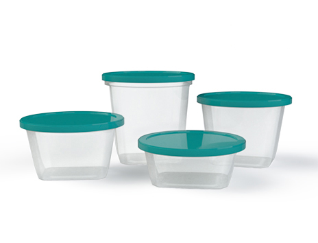 5 lb Round Plastic Container With Plastic Handle - IPL Retail Series