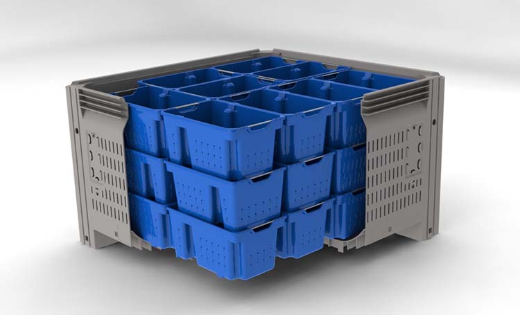 Plastic Bins for Agriculture, Macro Agricultural Bins